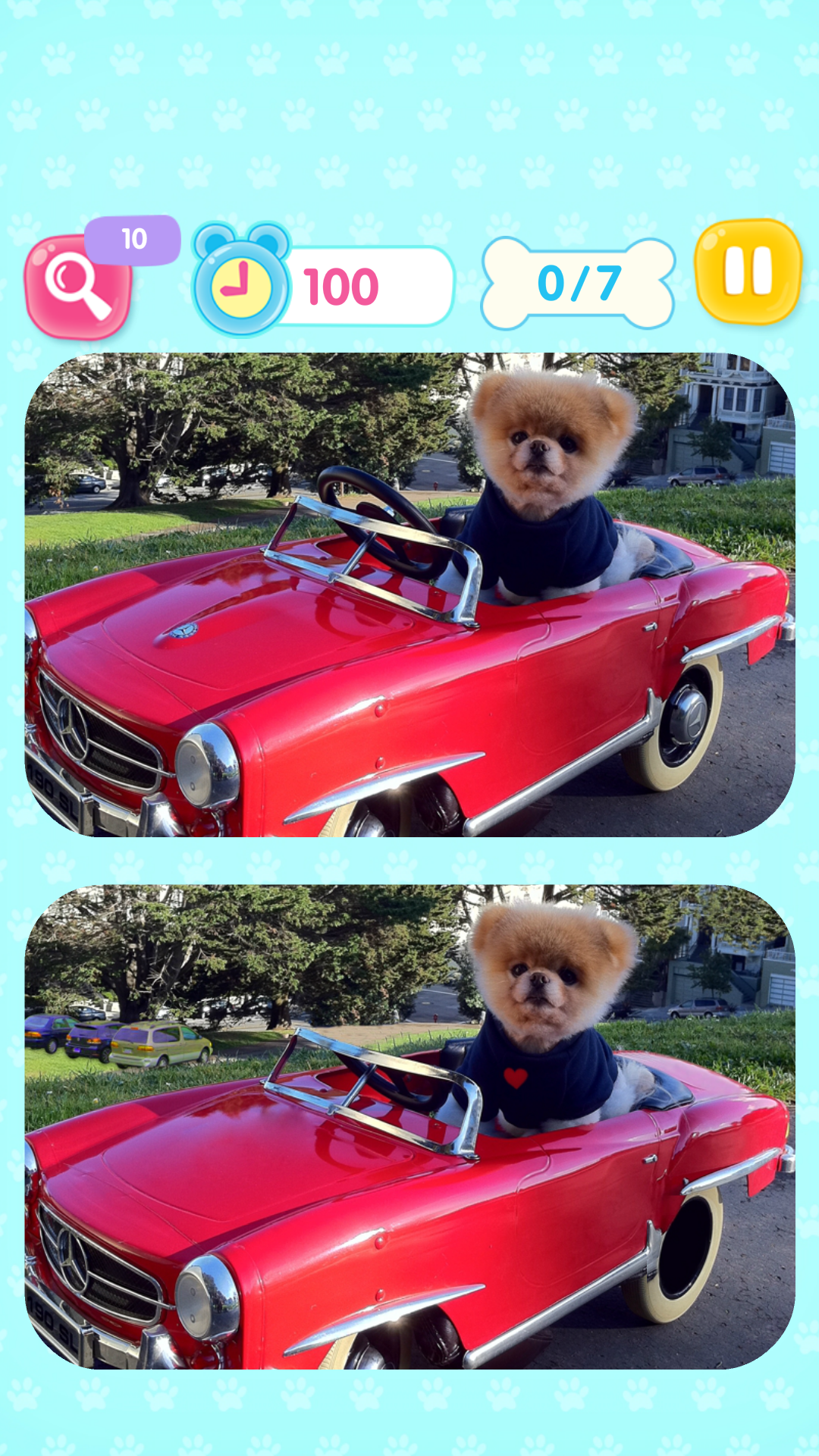 Boo & Friends Spot Differences Game Screenshot