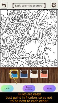 Coloring puzzle! Game Screenshot