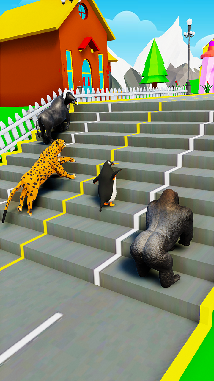 Animal Transform Shift Race 3D Game Screenshot