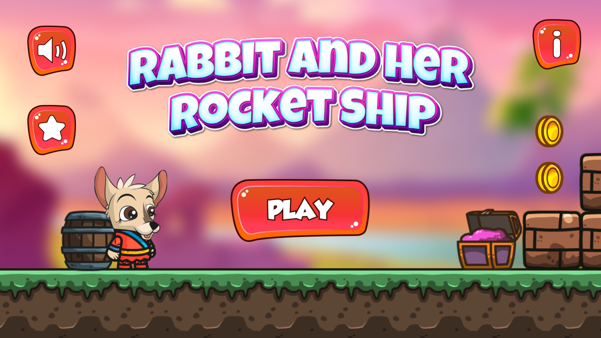 Rabbit And Her Rocket Ship Game Screenshot