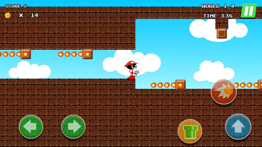 Screenshot of Red Super Stickman Go