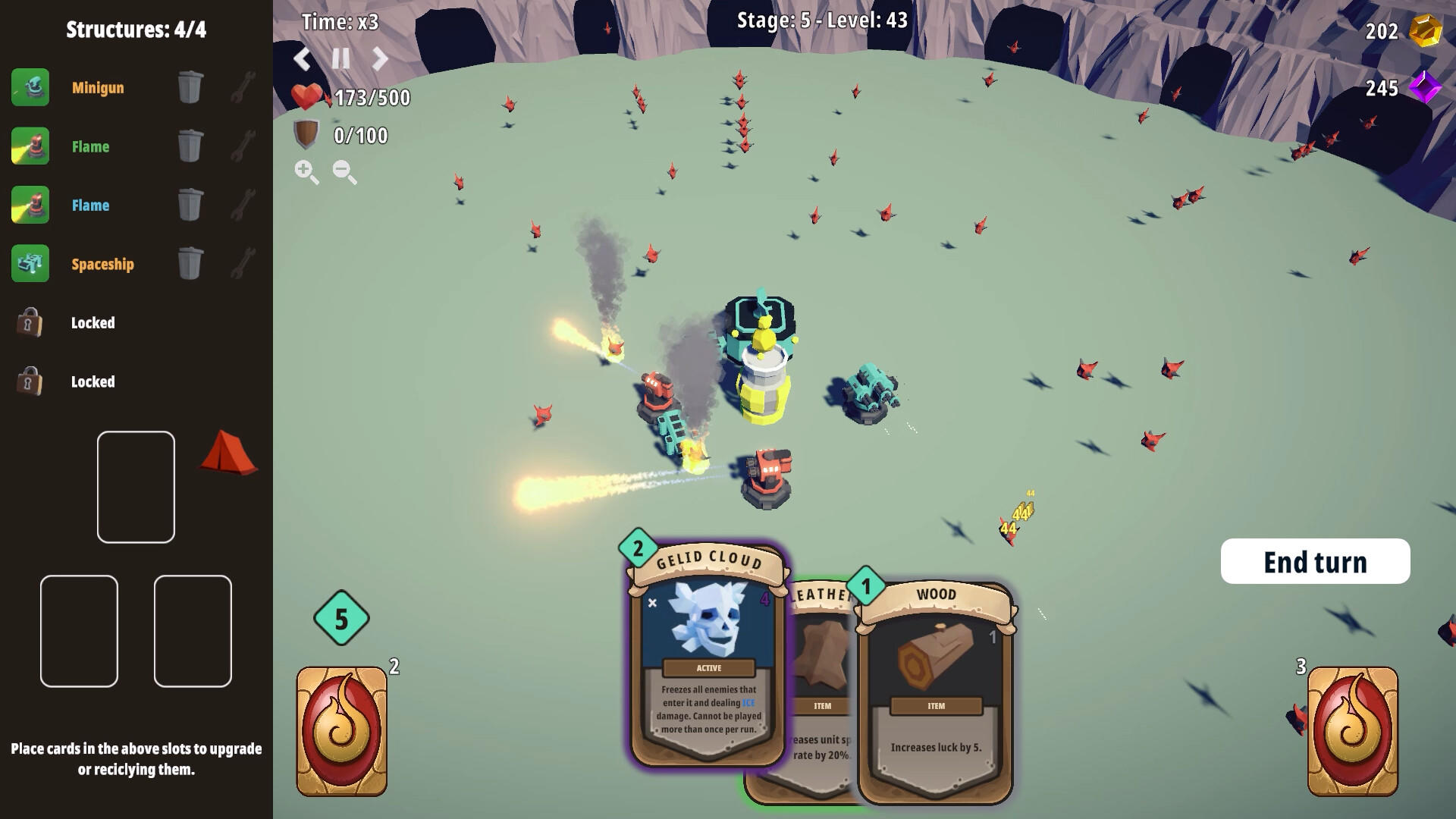 Screenshot of Cards and Towers