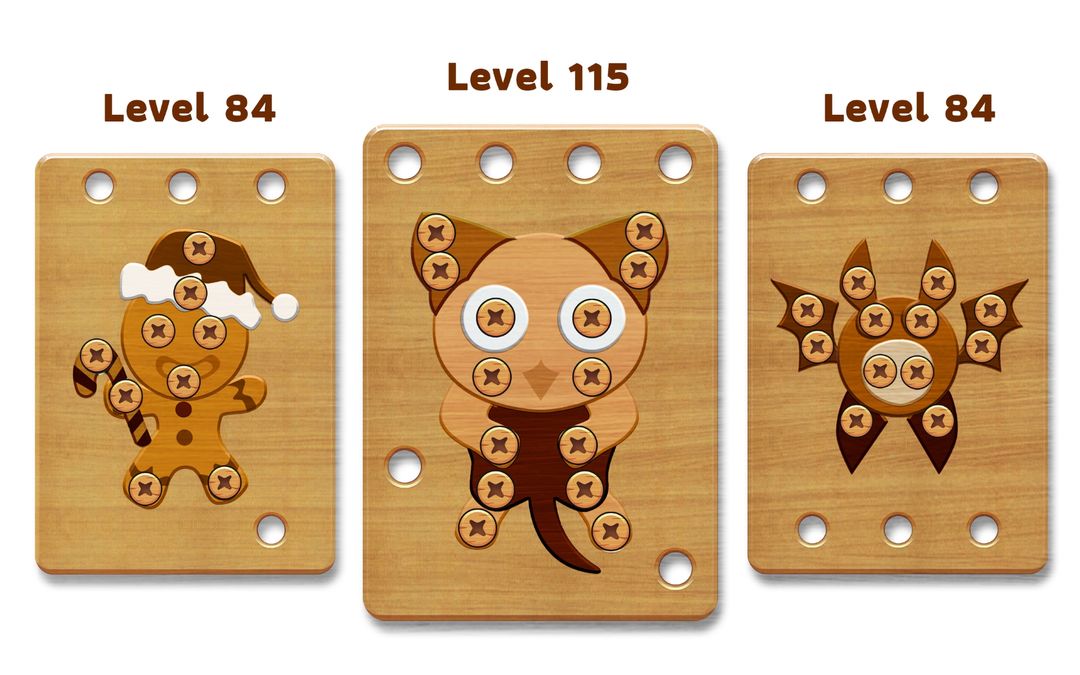 Screenshot of Nuts Bolts Wood Puzzle Games