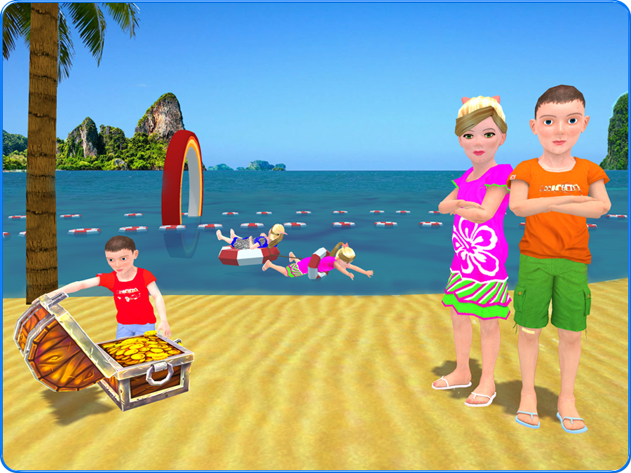 Kids Swimming Adventure : Impossible Treasure Hunt ภาพหน้าจอเกม