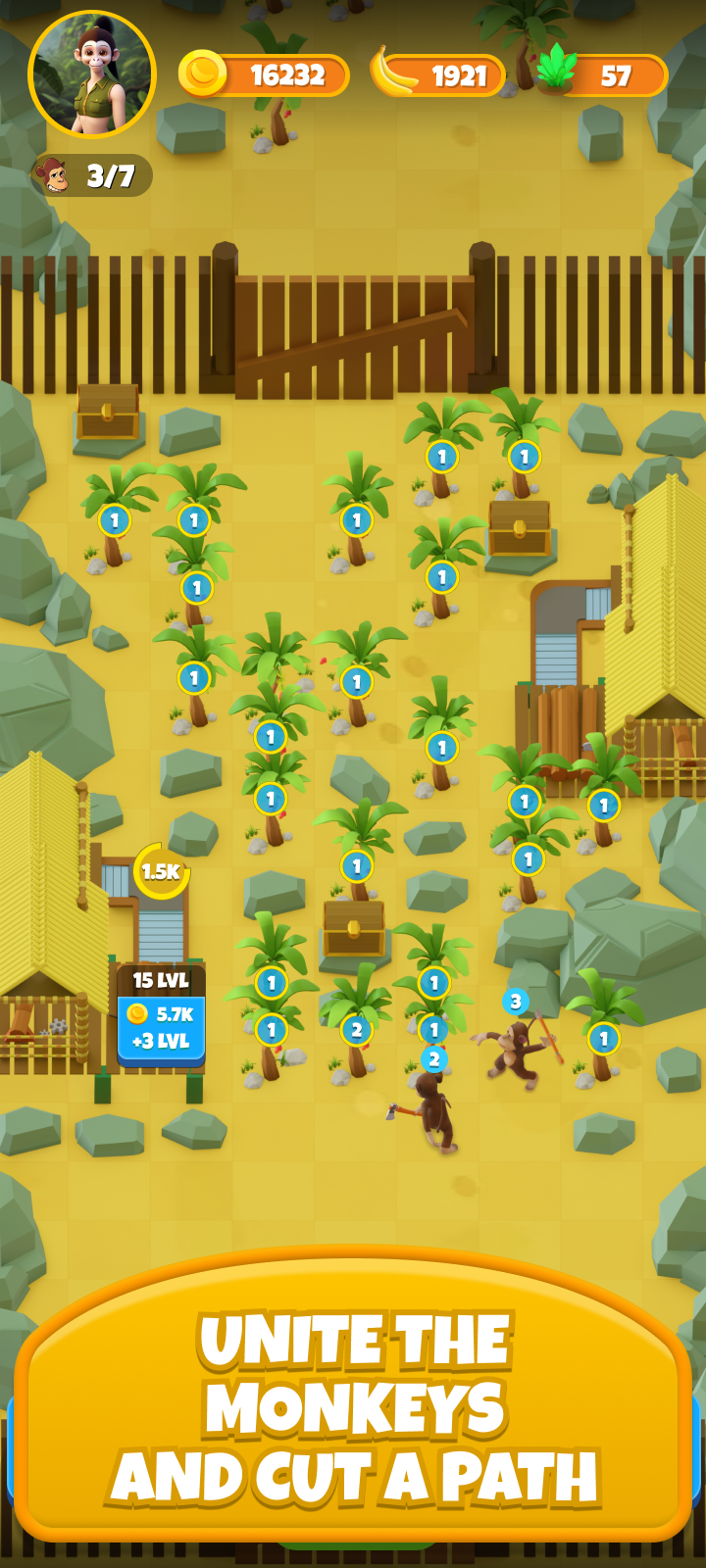 Monkey Jungle: Idle Merge Game Screenshot