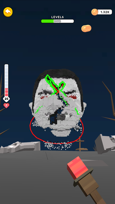 Magical Cut -Voxel Destruction Game Screenshot