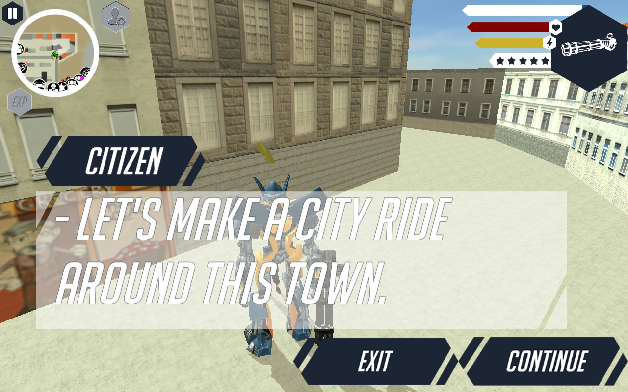 Muscule Car Robot Game Screenshot