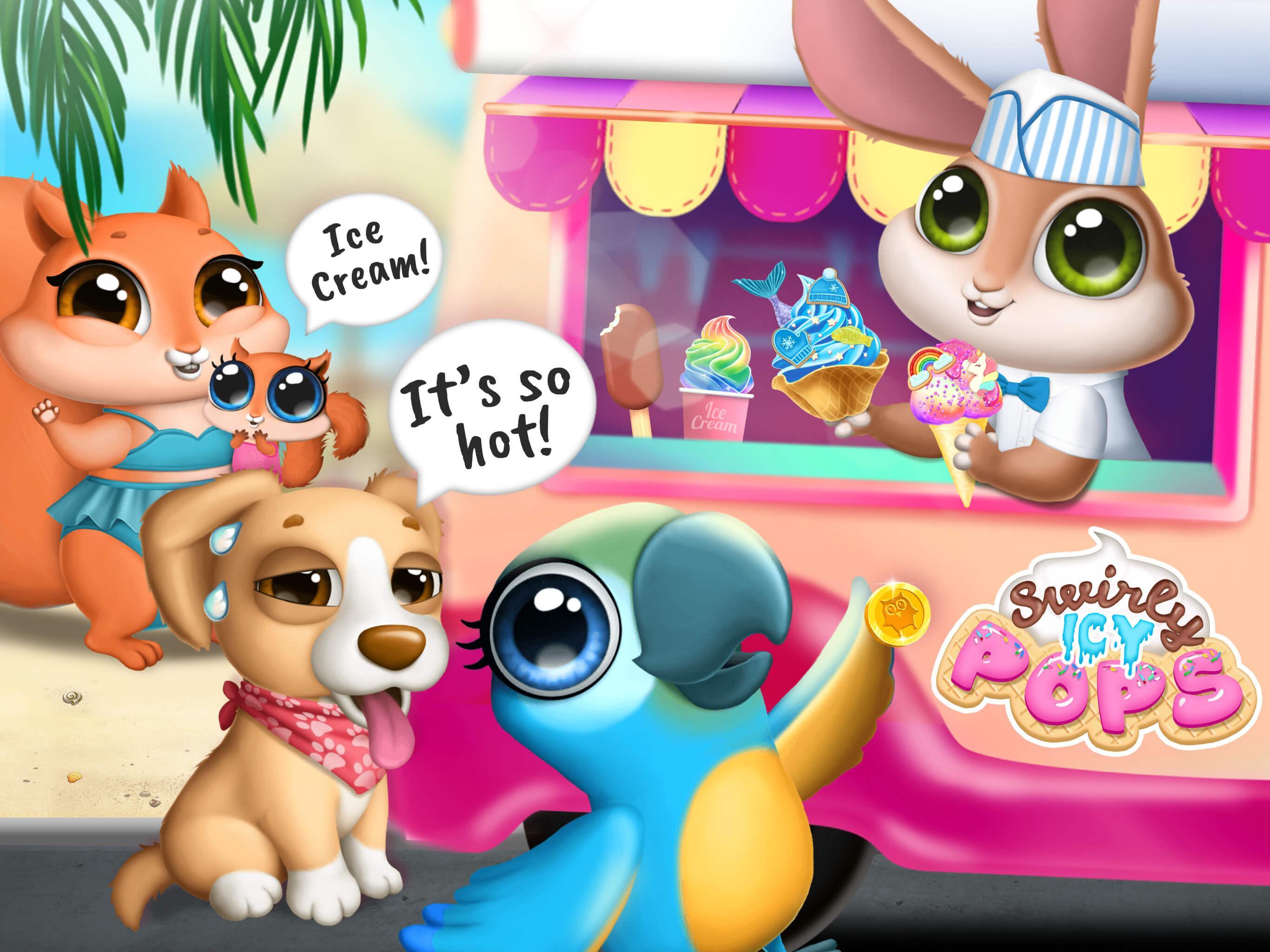 Swirly Icy Pops Game Screenshot