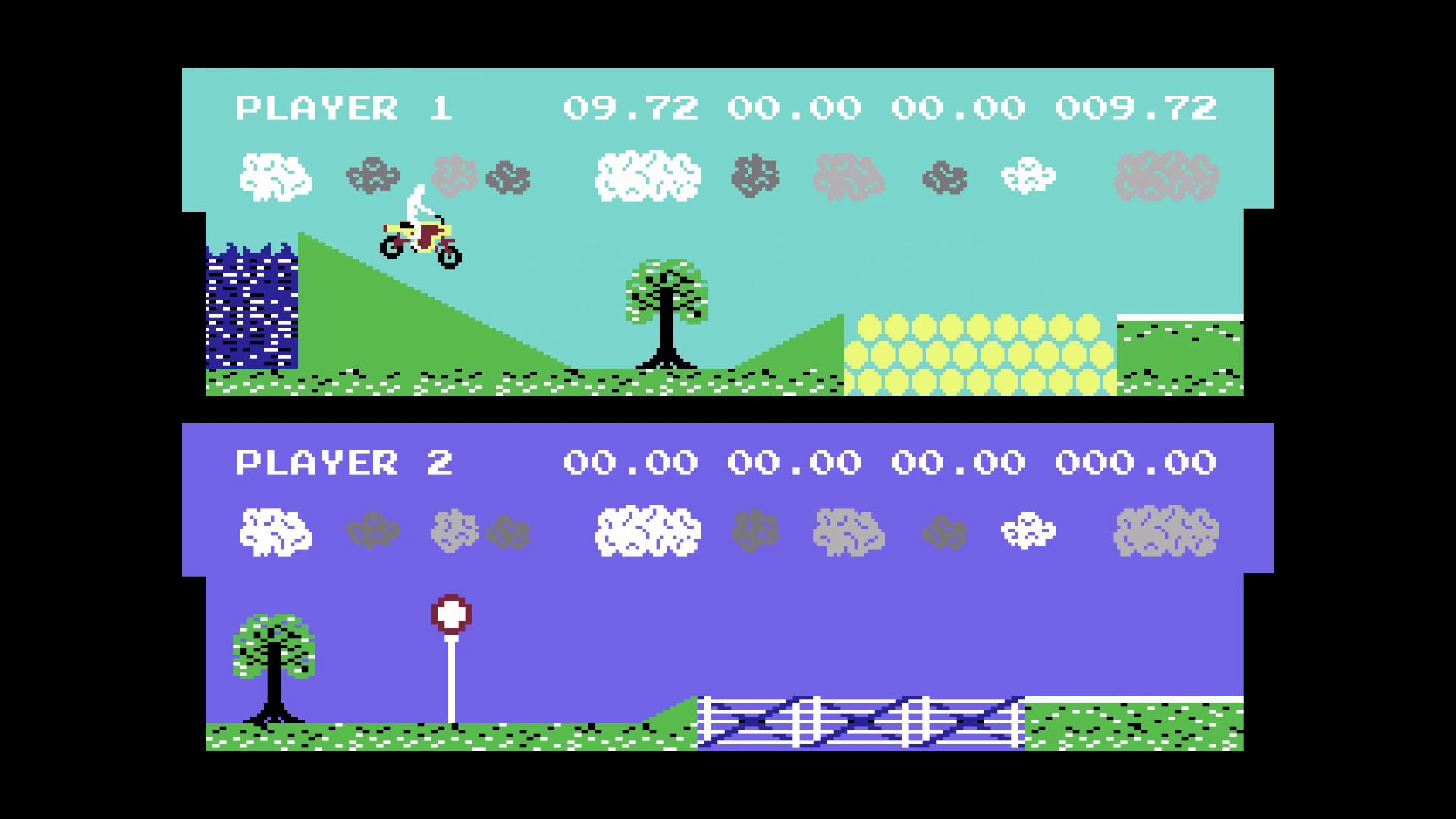 Kikstart: Off-Road Simulator (C64/C128) Game Screenshot