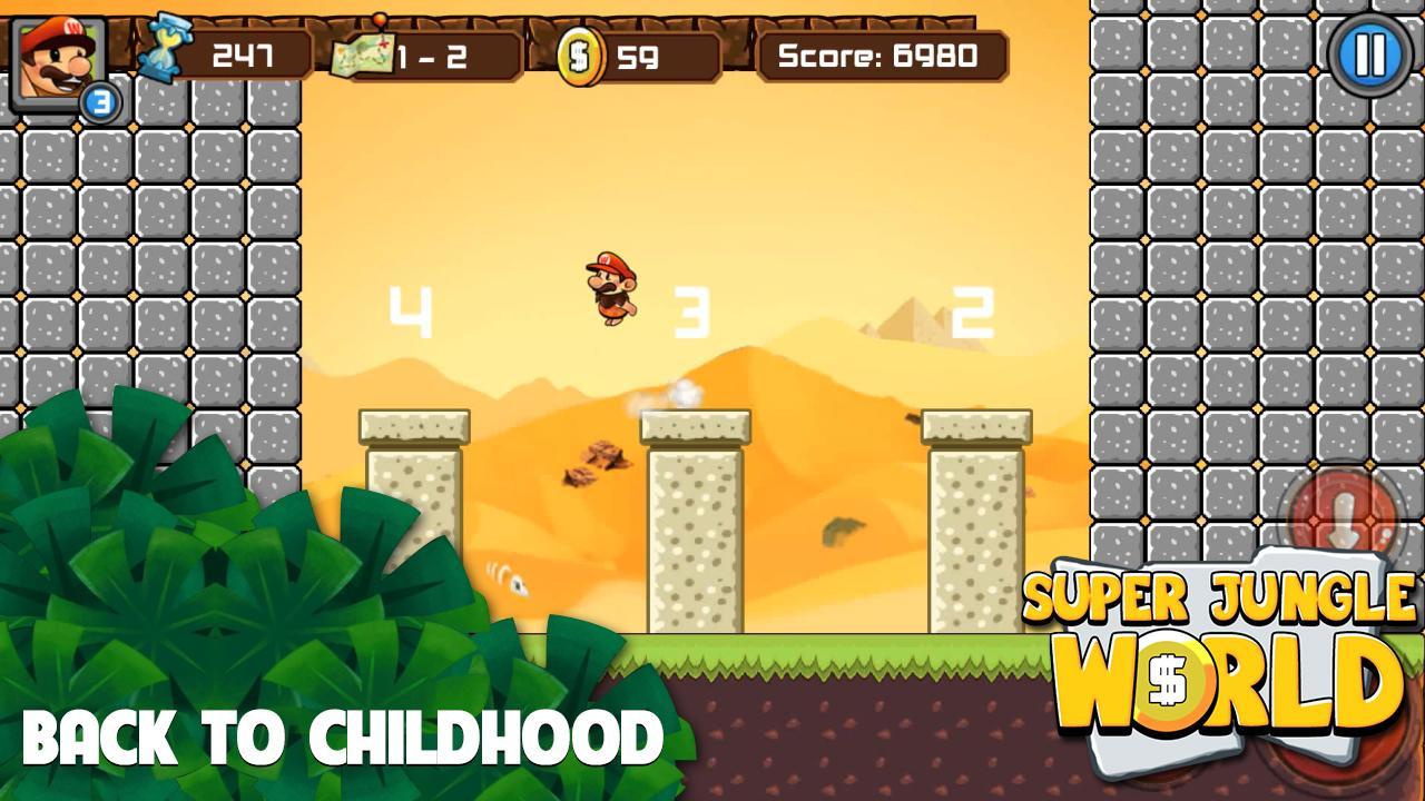 Super Jungle Adventure Game Screenshot