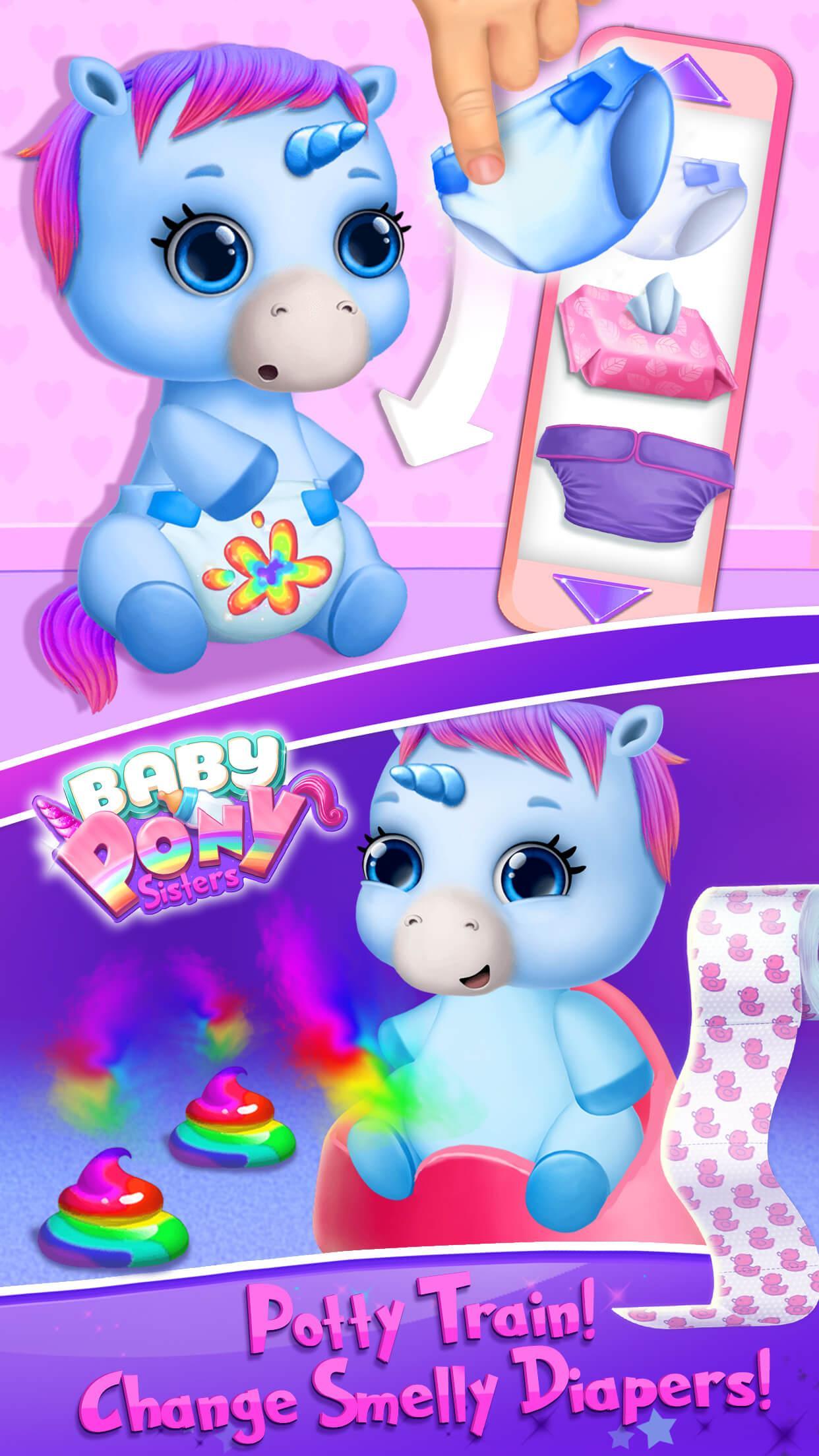 Baby Pony Sisters - Virtual Pet Care & Horse Nanny 遊戲截圖