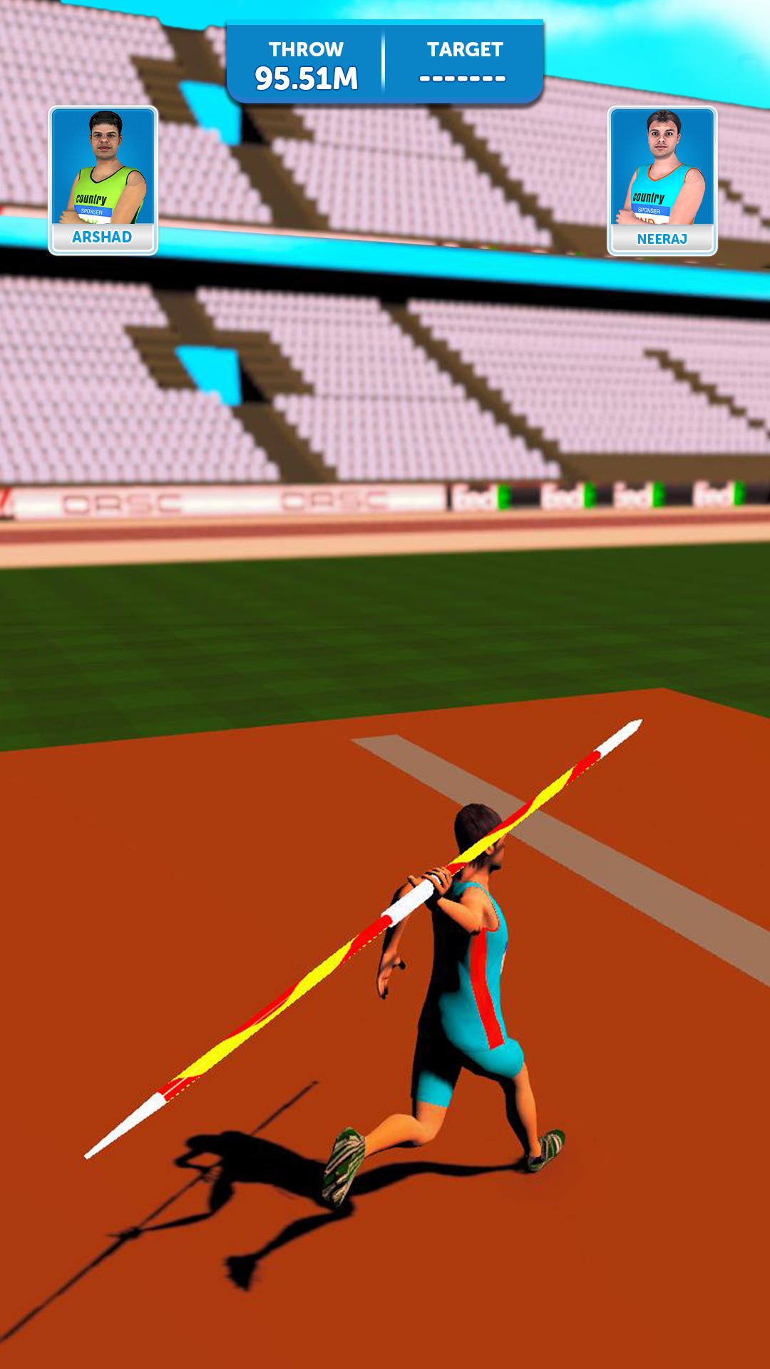 Javelin Throw: Athletics Champ Game Screenshot