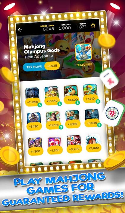 Screenshot 1 of รางวัลเกมไพ่นกกระจอก - รับเงินจากการเล่นเกม 