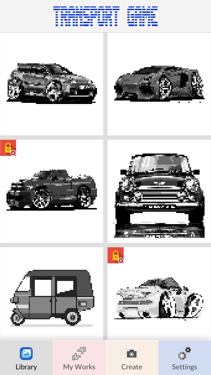 Screenshot of Transport Game Pixel Art