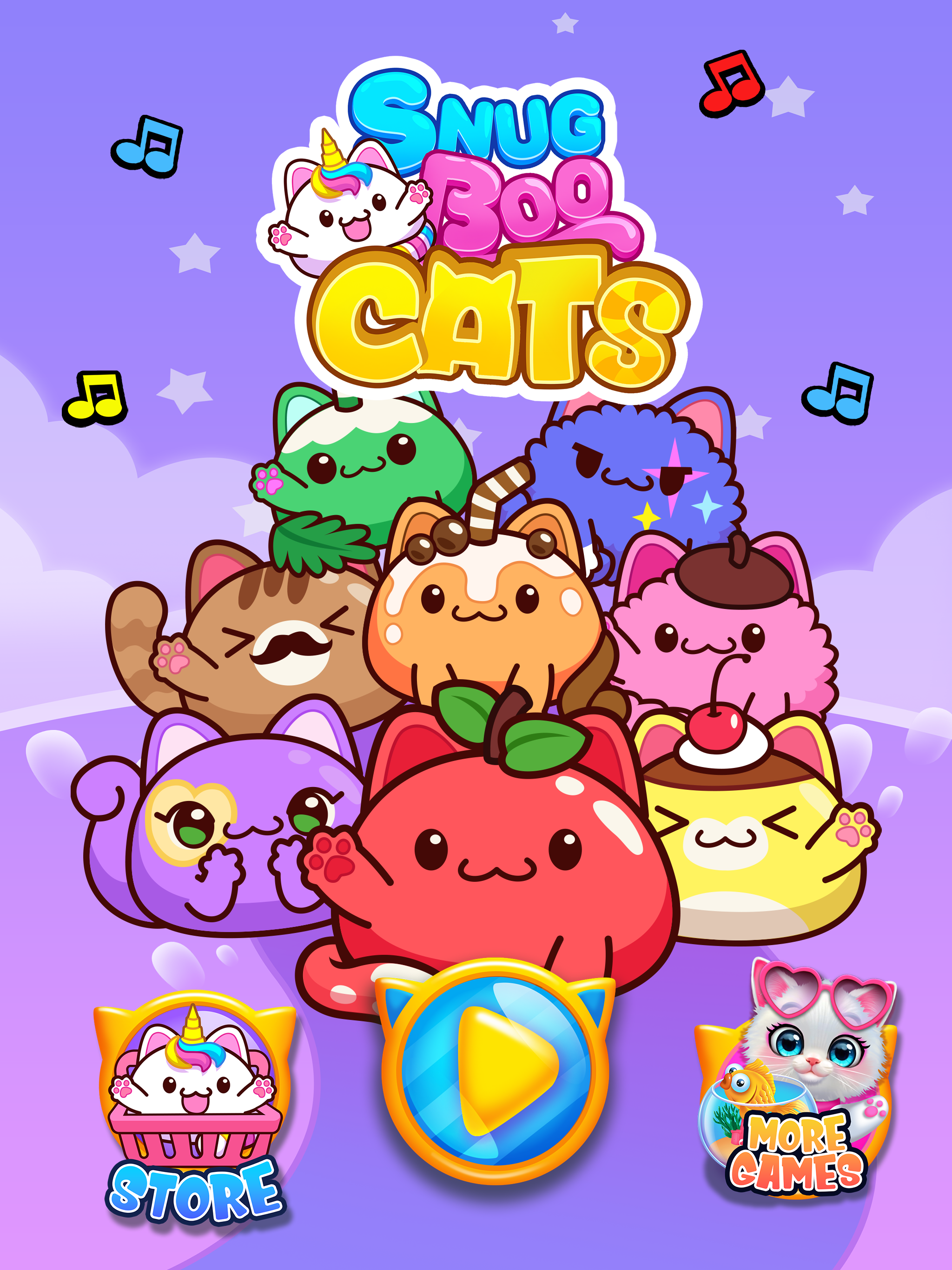 SnugBoo Music Beats Cute Kitty 게임 스크린샷