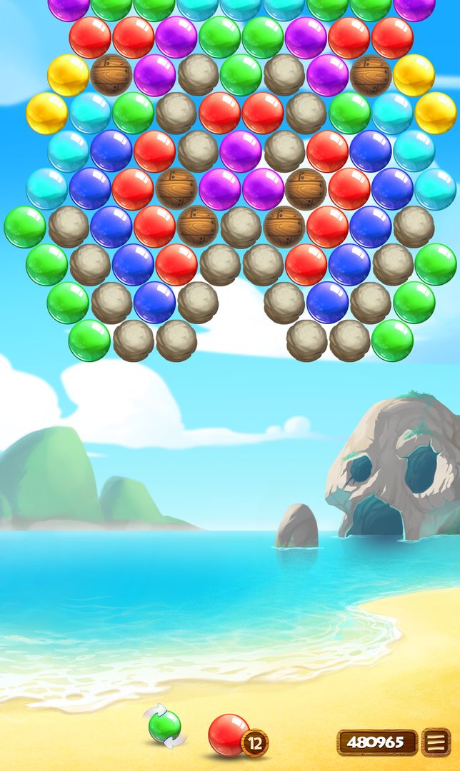 Bubble Beach screenshot game
