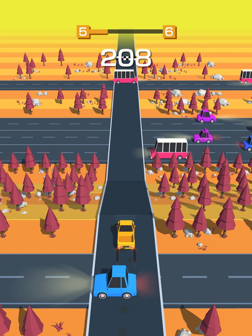 Screenshot of Traffic Run!: Driving Game