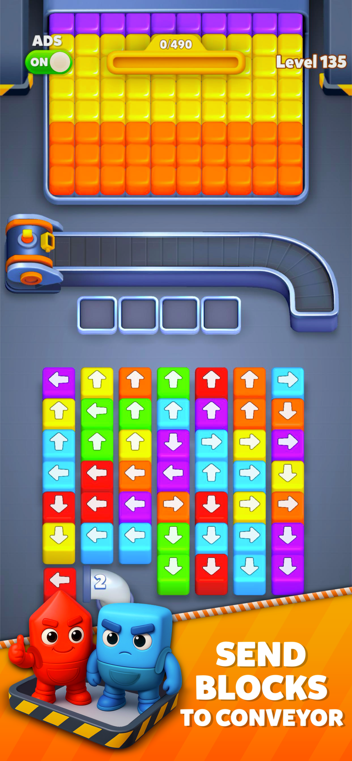 Angry Blocks Game Screenshot