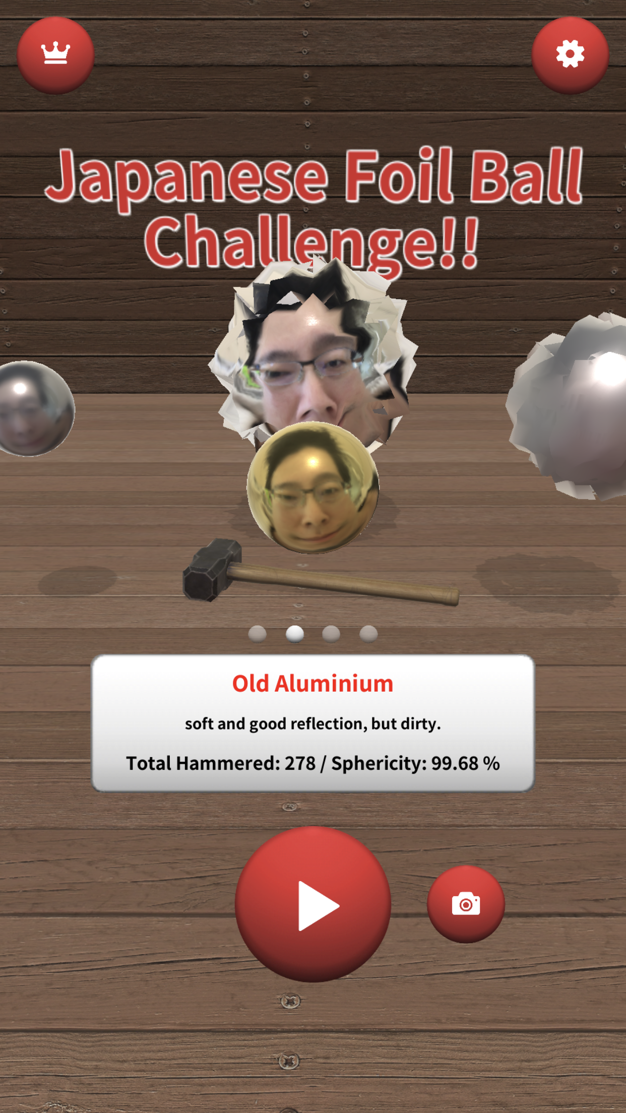 Japanese Foil Ball Challenge!! Game Screenshot