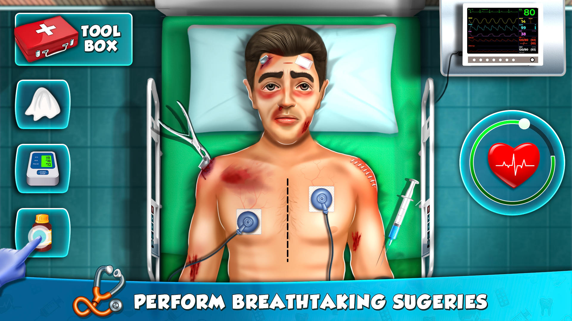 Doctor Operation Surgery Games: Offline Hospital Surgery Games 3D ภาพหน้าจอเกม