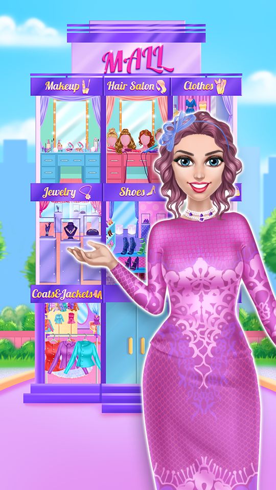 Screenshot of Mall Girl Dress Up Game