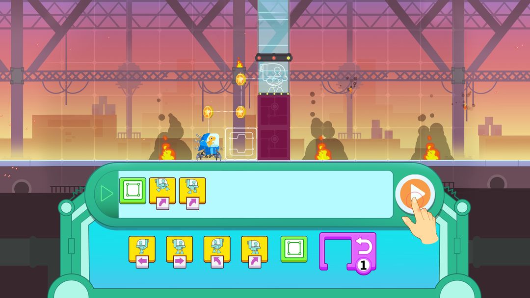 Dinosaur Coding games for kids screenshot game