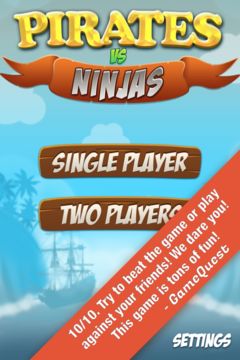 Pirates Vs Ninjas Free Games 2 ภาพหน้าจอเกม