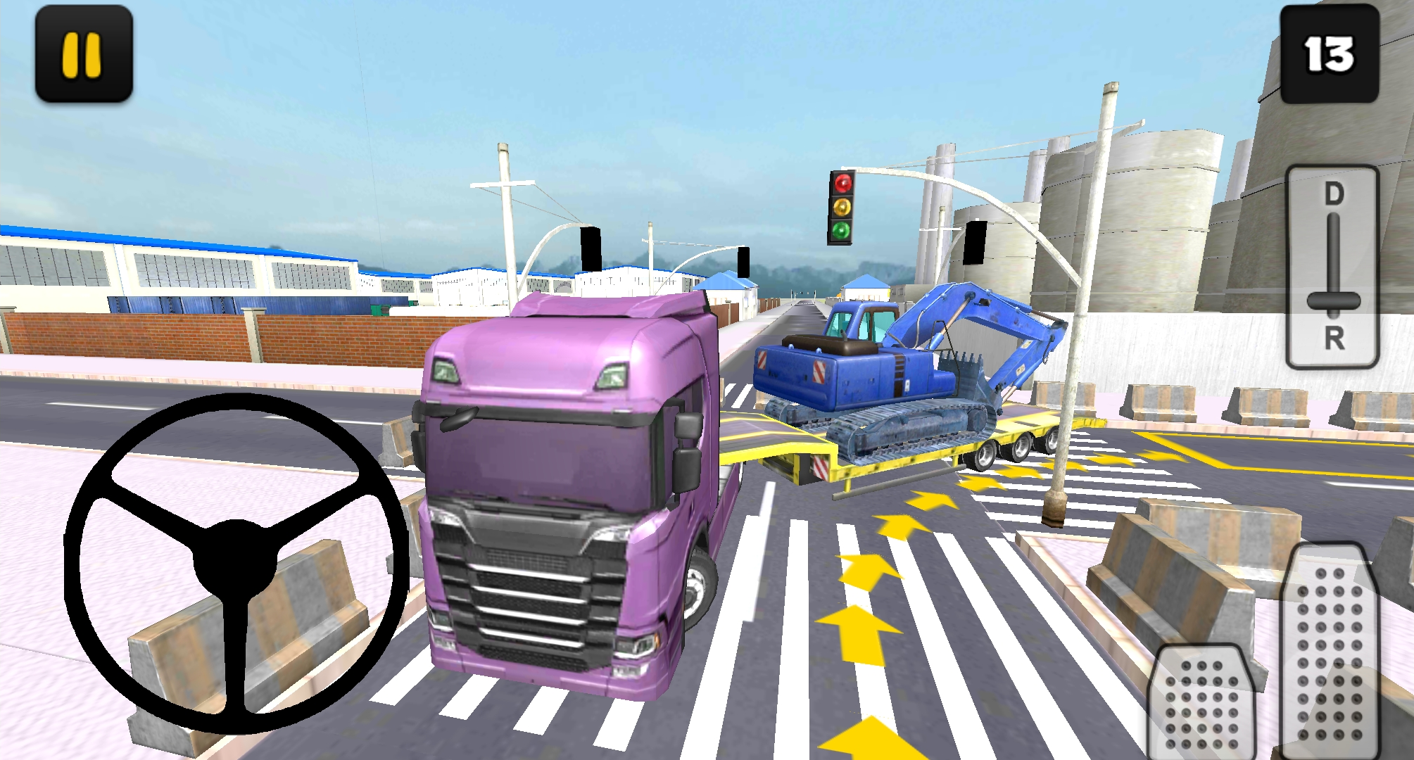 Screenshot 1 of Truck Simulator 3D: Transporte de Escavadeira 
