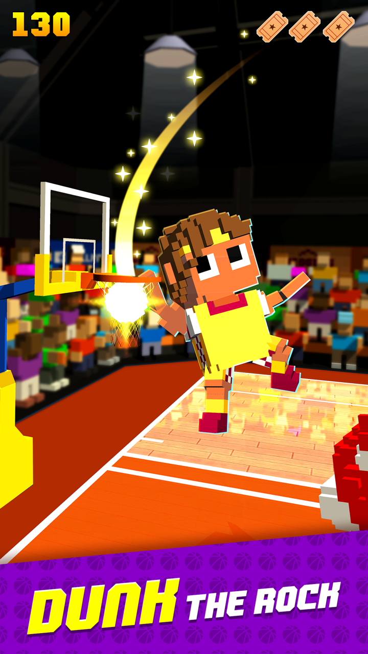 Blocky Basketball FreeStyle Game Screenshot