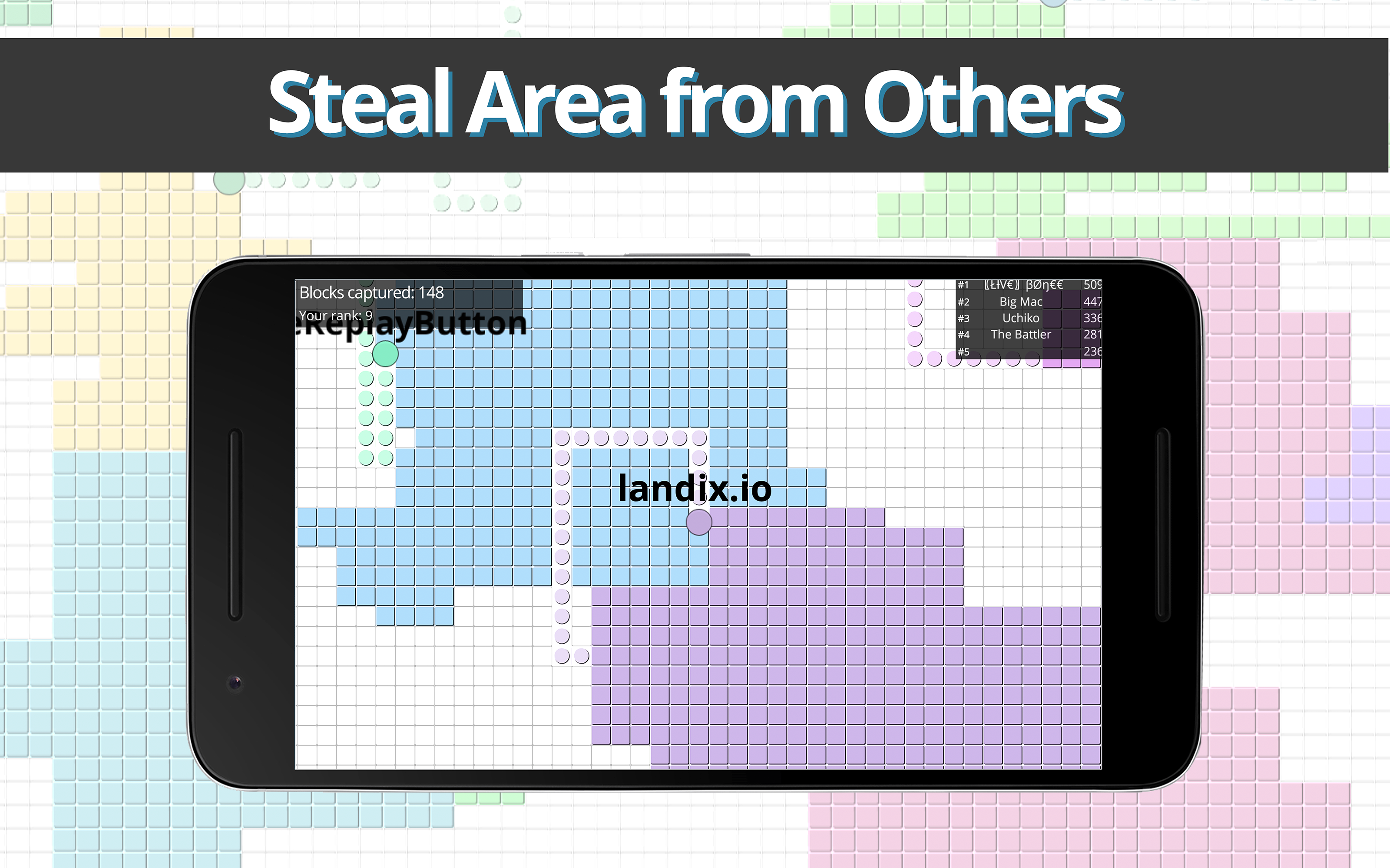 Landix.io Split Cells Game Screenshot