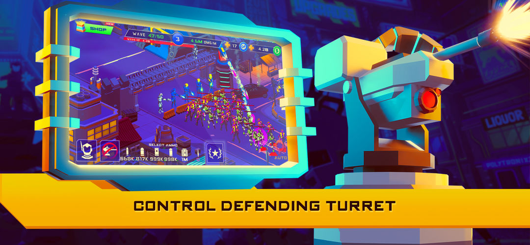 Cyber Robot Defense - Idle Tycoon screenshot game