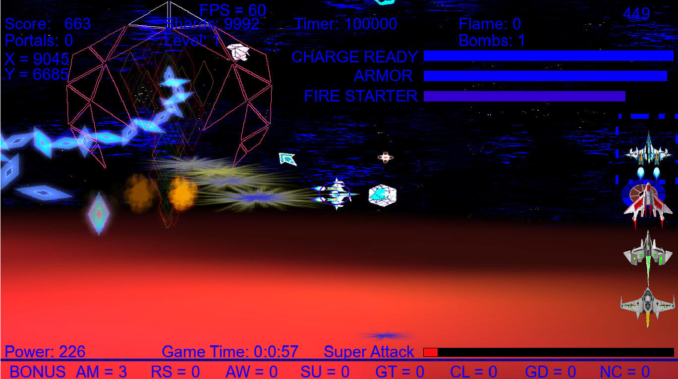 Asteroid King ภาพหน้าจอเกม