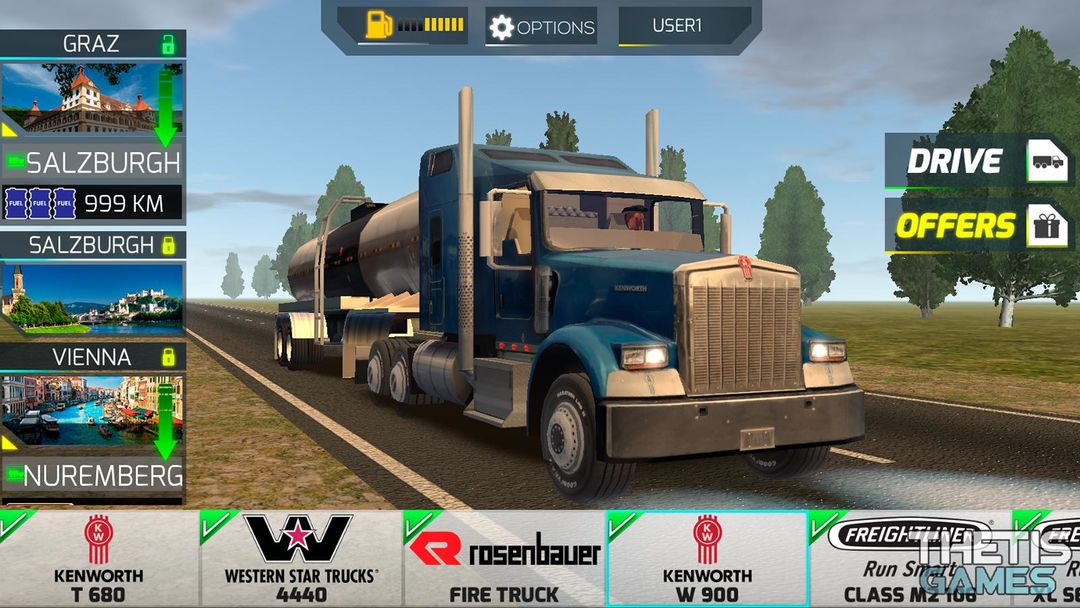 Truck Simulator Europe 2 Free 게임 스크린 샷