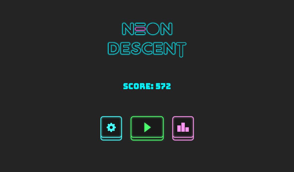 Neon Descent - ball bounce gam screenshot game