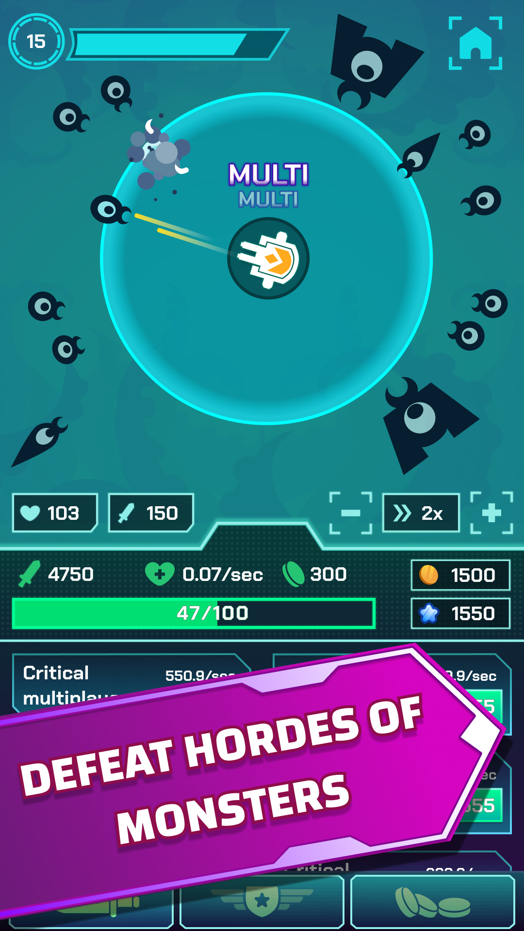 Captura de Tela do Jogo Endless Defense: Idle Tower