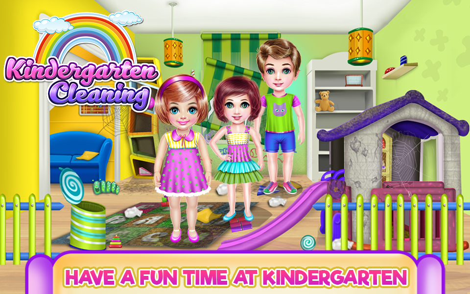 Скриншот игры Kindergarten House Cleaning