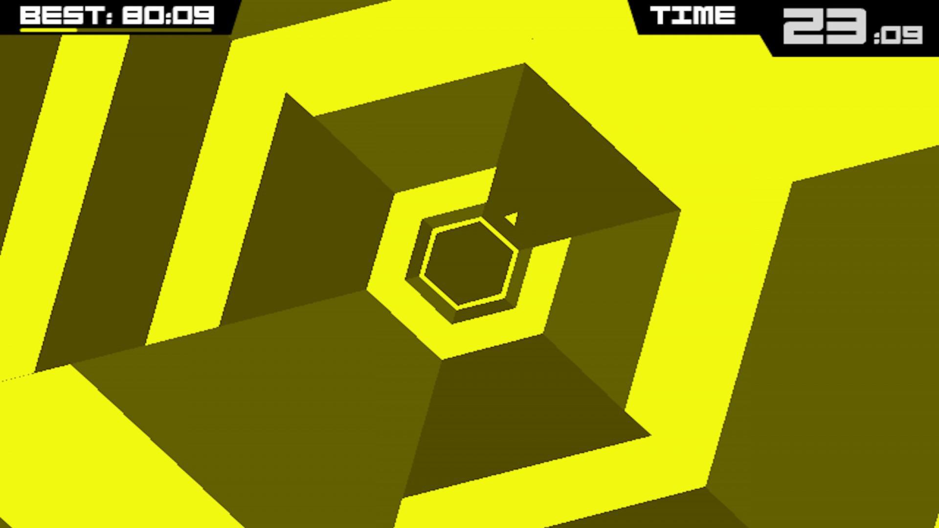 Super Hexagon Game Screenshot