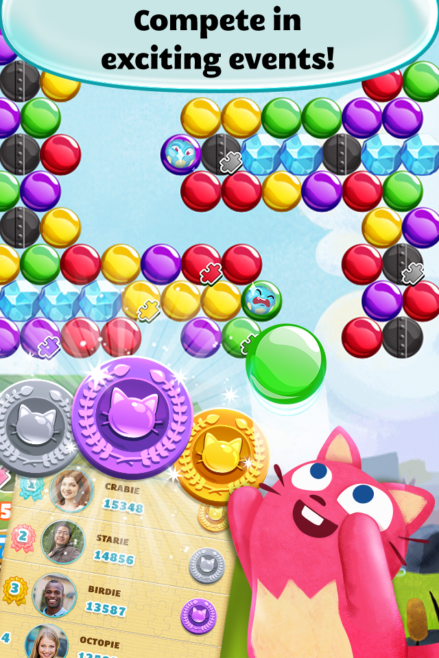 Bubble Mania: Valentines Day Game Screenshot