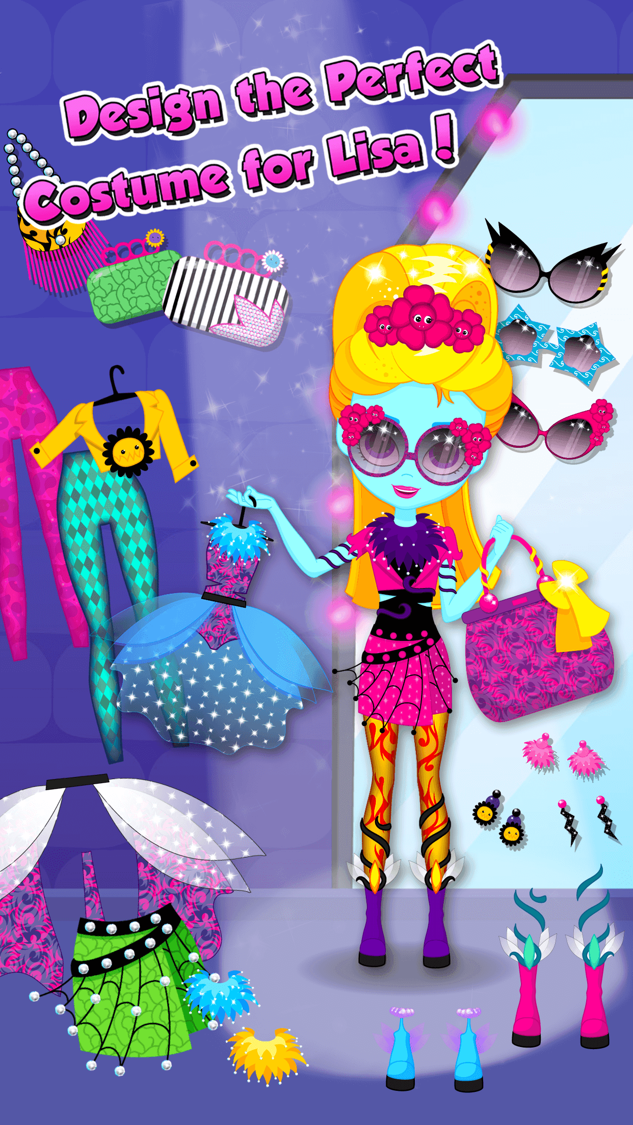 Monster Sisters Fashion Party ゲームのスクリーンショット