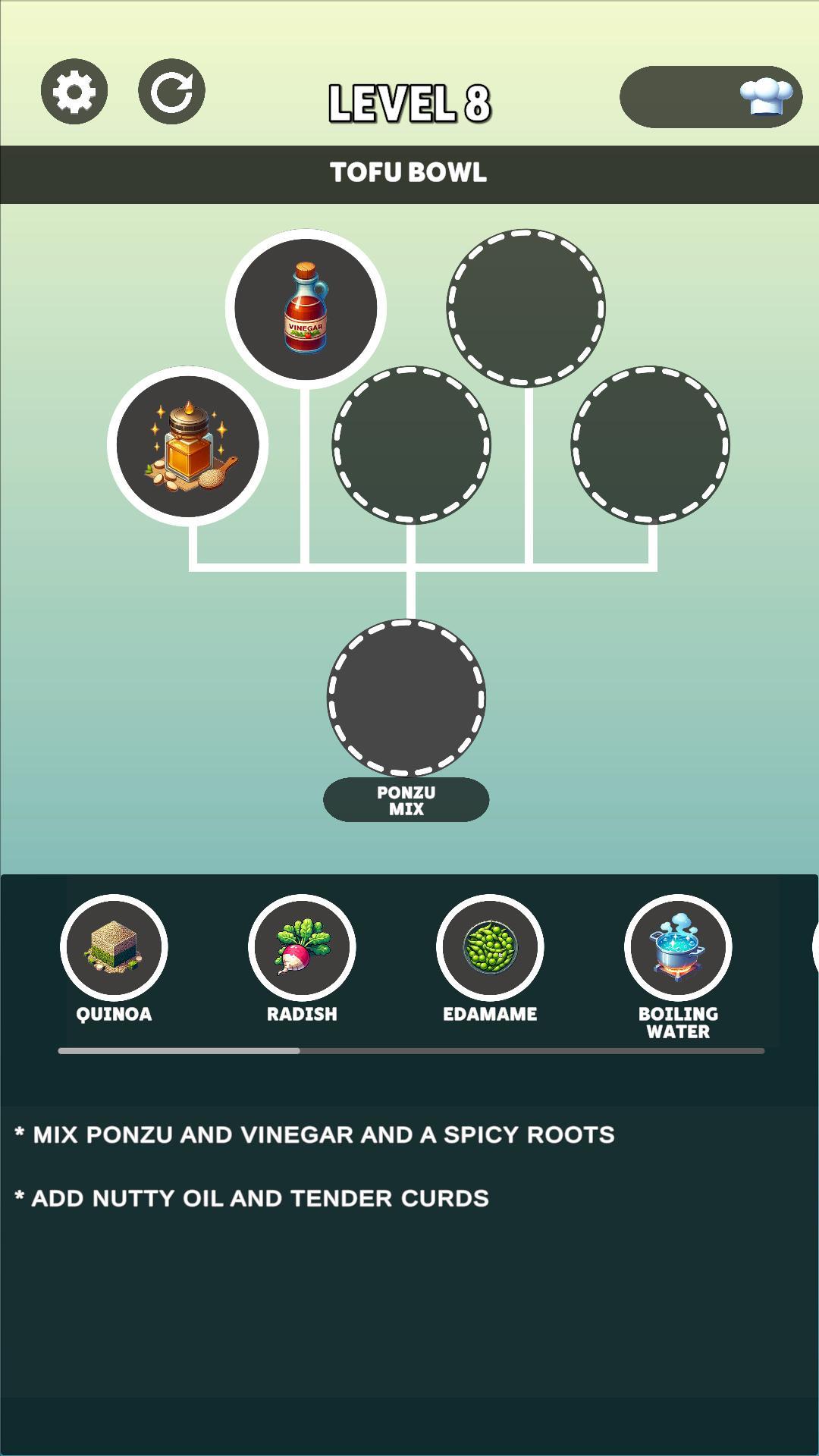 Cuplikan Layar Game Recipe Tree