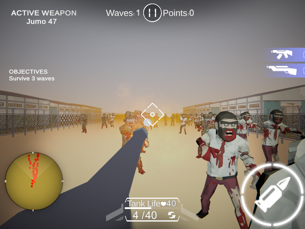 AAA Tank Vs Zombies ภาพหน้าจอเกม