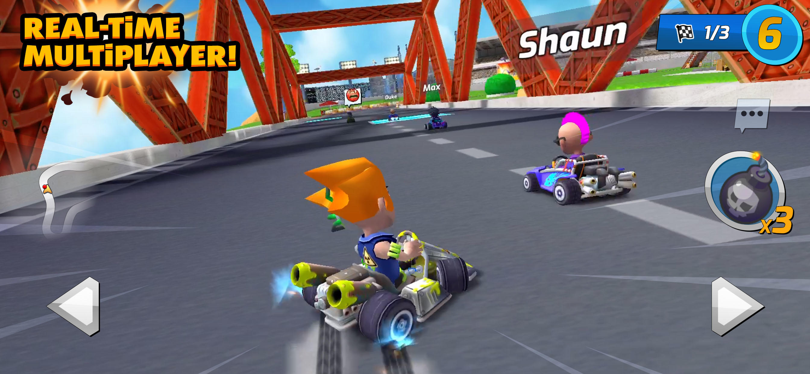 Screenshot 1 of Đua xe nhiều người chơi Boom Karts 1.41.0