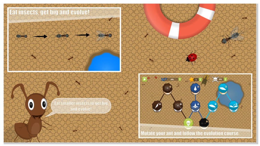 Ant Evolution Forever : Squash screenshot game