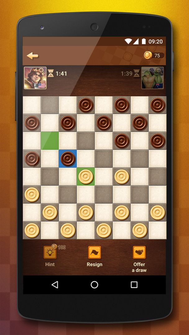 Checkers Online 게임 스크린 샷