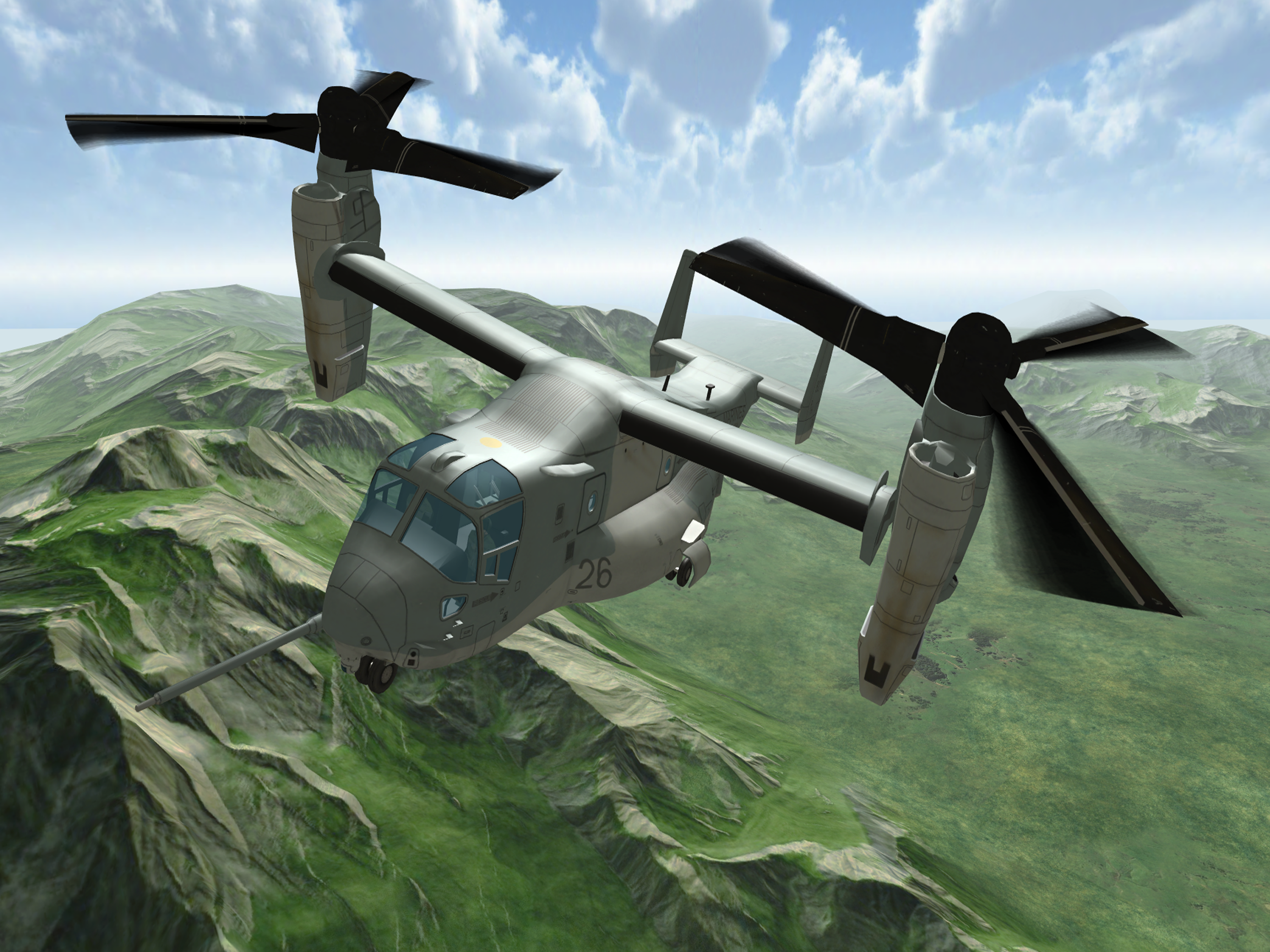 Osprey Operations - Helicopter Flight Simulator Game Screenshot