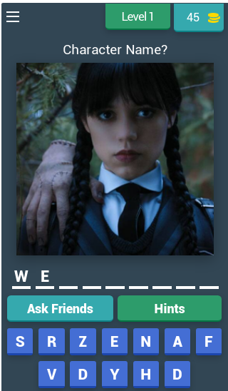 Wednesday Addams Quiz ภาพหน้าจอเกม