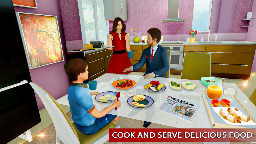 Virtual Mom Family Simulator screenshot game