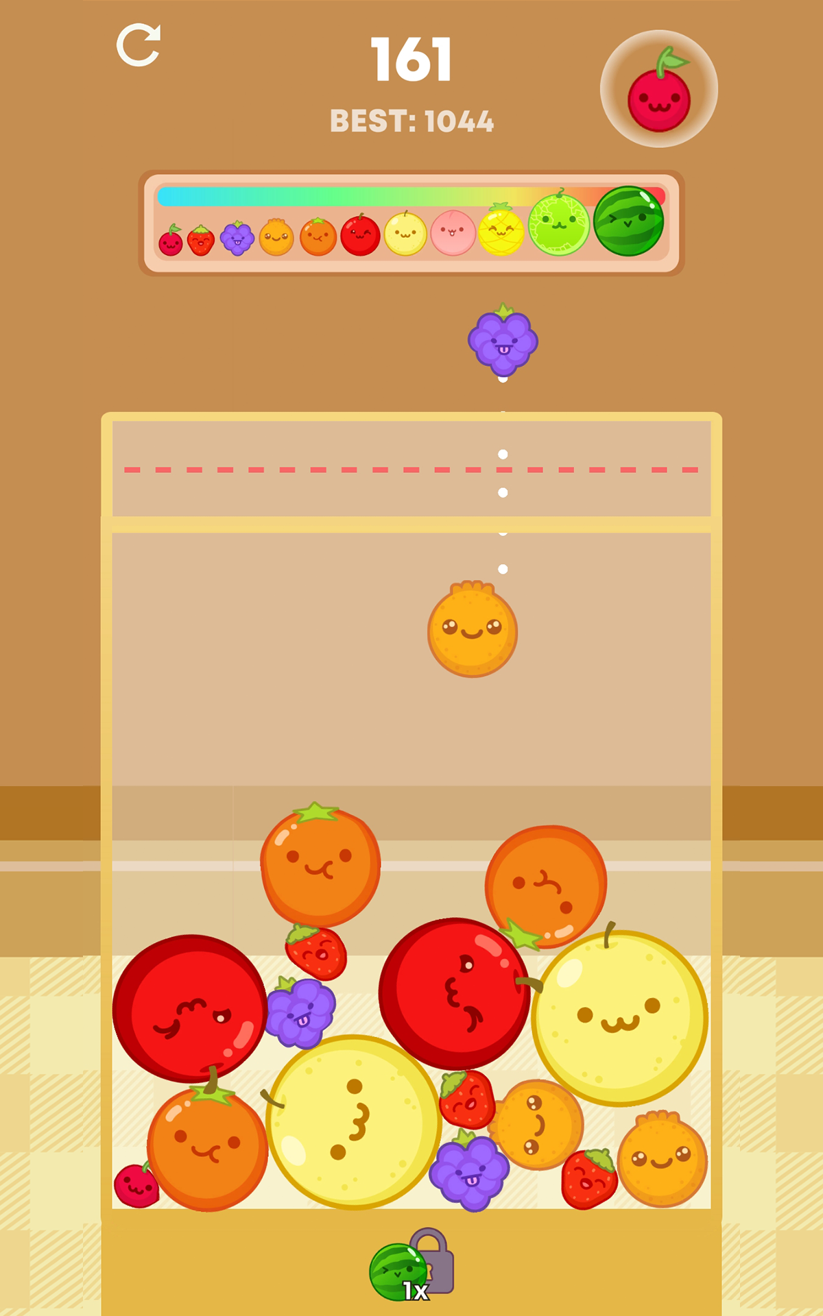 Suika Watermelon Merge Game Screenshot