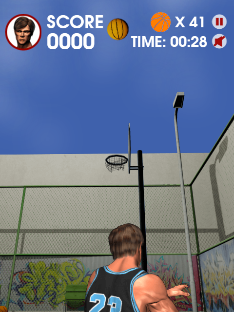 Captura de Tela do Jogo Street Shooter Basketball