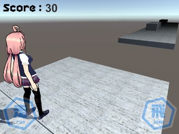 Скриншот игры インフィニットランナー社畜ちゃん